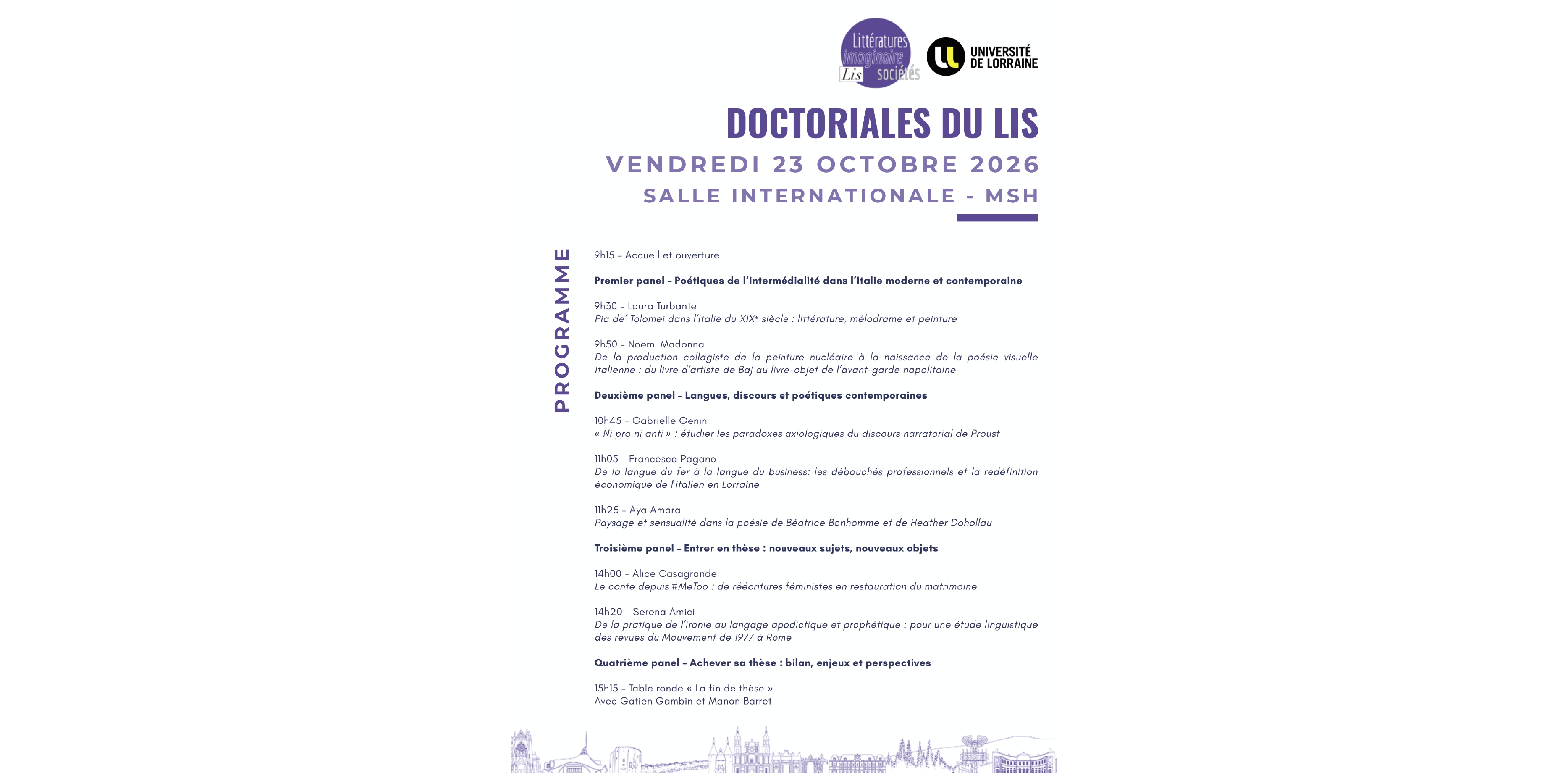 Doctoriales LIS